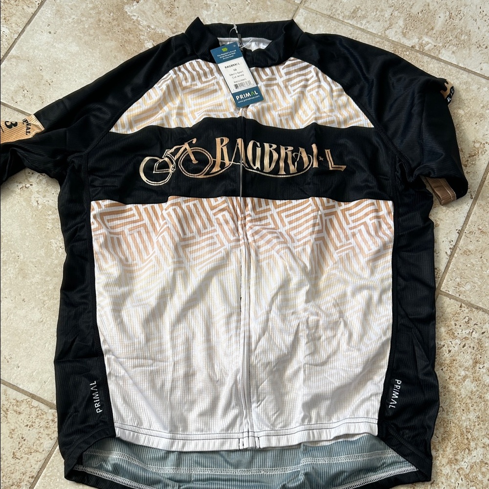 Primal Black and Gold Men's Cycling Jersey